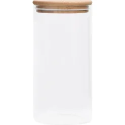 vidaXL Opbergpotten met bamboe deksels 4 st 1200 ml glas