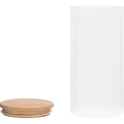 vidaXL Opbergpotten met bamboe deksels 4 st 1200 ml glas