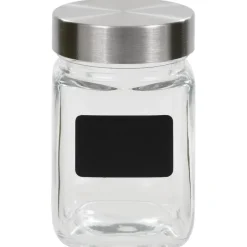 vidaXL Opbergpotten met stickers 12 st 300 ml