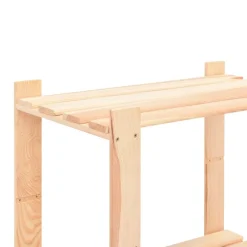 vidaXL Opbergrekken 5-laags 2 st 80x38x170 cm grenenhout 250 kg