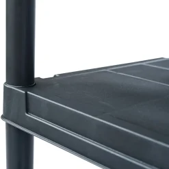 vidaXL Opbergrek 100 kg 60x30x138 cm kunststof zwart