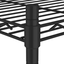 vidaXL Opbergrek 3-laags 150 kg 60x35x76 cm zwart