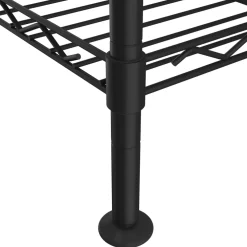 vidaXL Opbergrek 3-laags 150 kg 60x35x76 cm zwart