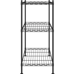 vidaXL Opbergrek 3-laags 150 kg 60x35x76 cm zwart