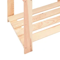 vidaXL Opbergrek 5-laags 80x38x170 cm massief grenenhout 250 kg