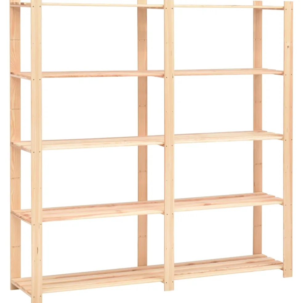 vidaXL Opbergrek 5-laags 170x38x170 cm massief grenenhout 500 kg