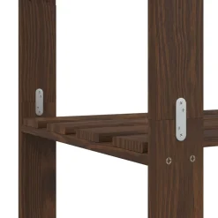 vidaXL Opbergrek 5-laags 170x38x170 cm massief grenenhout bruin