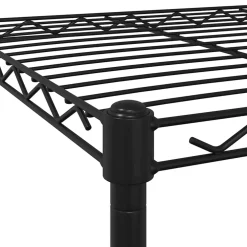 vidaXL Opbergrek met wielen 3-laags 60x35x81 cm 150 kg zwart