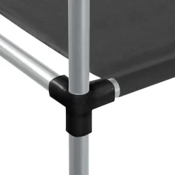 vidaXL Opbergrek voor boven wasmachine 87x55x90,5 cm ijzer zwart