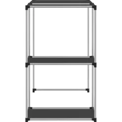 vidaXL Opbergrek voor boven wasmachine 87x55x90,5 cm ijzer zwart
