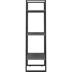 vidaXL Opbergrek 60x30x105 cm massief grenenhout grijs