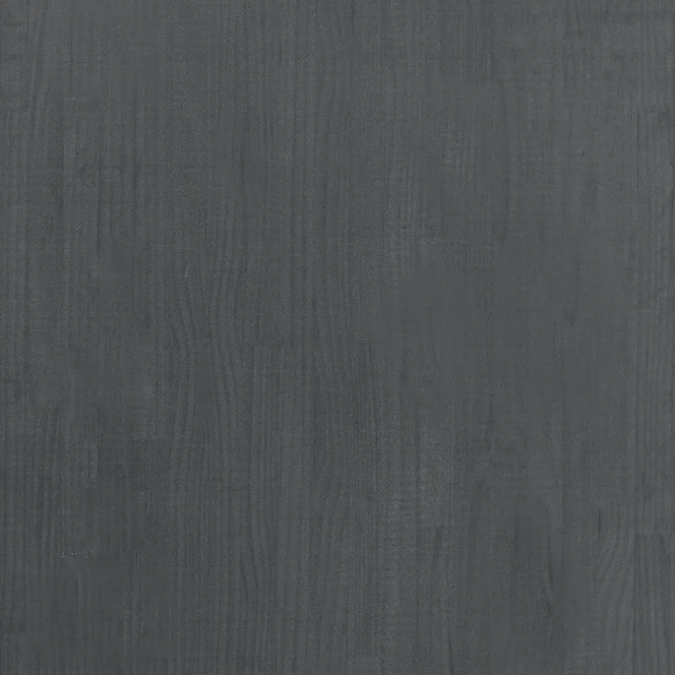 vidaXL Opbergrek 60x30x105 cm massief grenenhout grijs