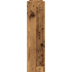 vidaXL Opbergtrolley smal 4-laags bewerkt hout oud houtkleurig