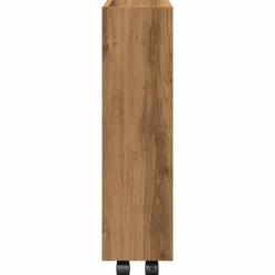 vidaXL Opbergtrolley smal 3-laags bewerkt hout artisanaal eikenkleurig