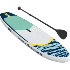 vidaXL Opblaasbaar Stand Up Paddle Board APEX 305 x 76 x 15 cm Blauw