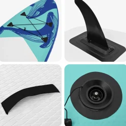 vidaXL Opblaasbaar Stand Up Paddle Board HYDROS 305 x 76 x 15 cm