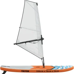 vidaXL Opblaasbaar SUP Board met Zeil TRITON 330 x 76 x 15 cm Blauw