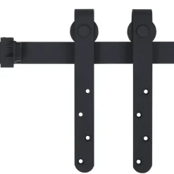 vidaXL Ophangset voor minischuifdeur 183 cm koolstofstaal