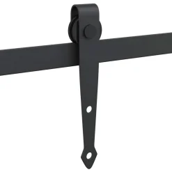 vidaXL Ophangset voor schuifdeur 200 cm koolstofstaal