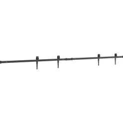 vidaXL Ophangset voor schuifdeur 200 cm koolstofstaal