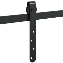 vidaXL Ophangset voor schuifdeur 122 cm koolstofstaal