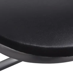 vidaXL Opklapbare stoelen, 6 stuks, zwart kunstleer en staal.