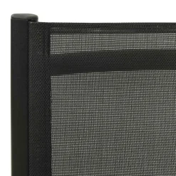 vidaXL Opklapbare stoelen, 2 stuks, van textiel en aluminium, zwart.