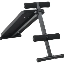 vidaXL Opkrolbank Zwart 124 x 33,5 x 55 cm Gepoedercoat staal