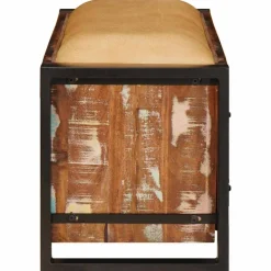 vidaXL Opslagbank Multikleur 80 x 35 x 40 cm Massief gerecycled hout