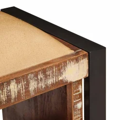 vidaXL Opslagbank Multikleur 80 x 35 x 40 cm Massief gerecycled hout