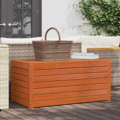 vidaXL Opslagdoos Bewerkt hout 101 x 50,5 x 46,5 cm Wasbruin