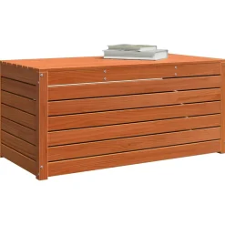 vidaXL Opslagdoos Bewerkt hout 101 x 50,5 x 46,5 cm Wasbruin