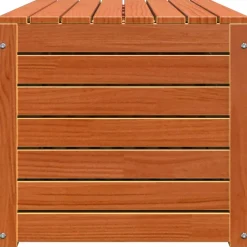 vidaXL Opslagdoos Bewerkt hout 101 x 50,5 x 46,5 cm Wasbruin