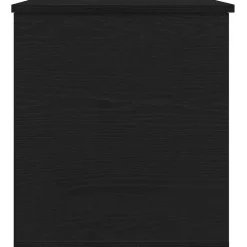 vidaXL Opslagdoos Zwart eiken 60 x 42 x 46 cm Bewerkt hout