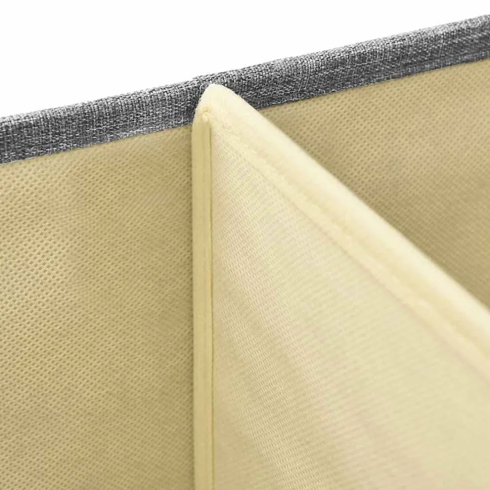 vidaXL Opslagdozen Nonwoven stof Grijs