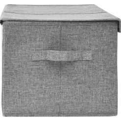 vidaXL Opslagdozen Nonwoven stof Grijs