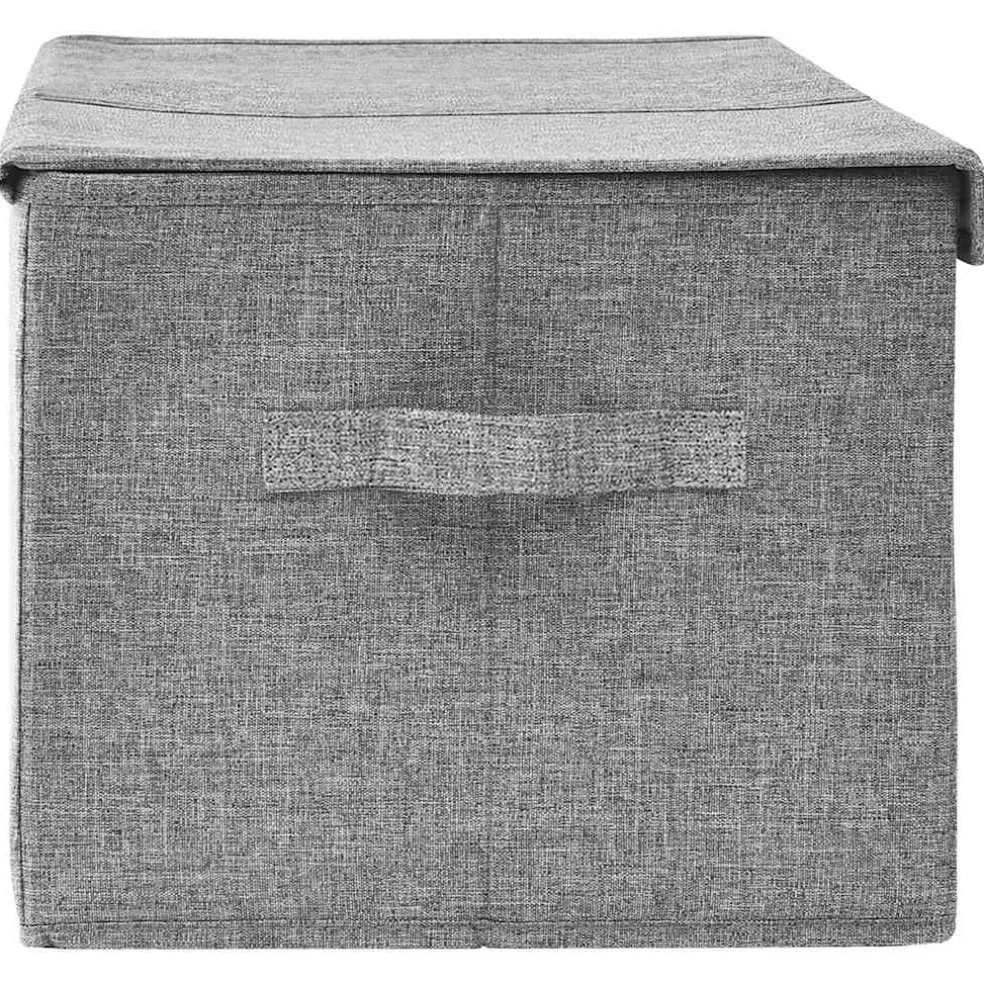 vidaXL Opslagdozen Nonwoven stof Grijs