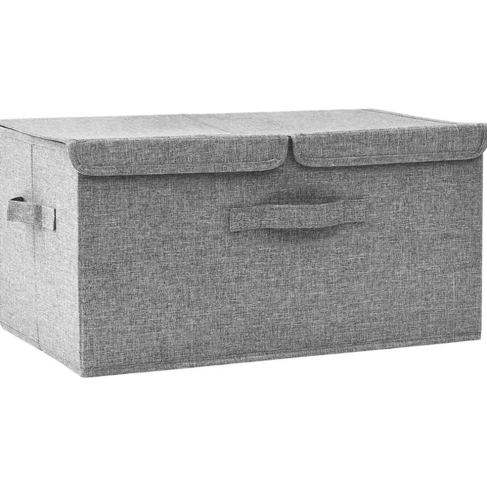 vidaXL Opslagdozen Nonwoven stof Grijs