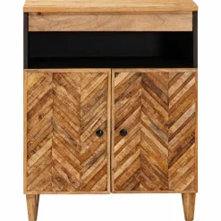 vidaXL Opslagkasten Bruin 60 x 33,5 x 75 cm Massief Mango Hout