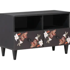 vidaXL Opslagkasten Multikleur 70 x 33,5 x 46 cm Massief Mango Hout