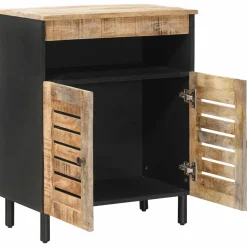 vidaXL Opslagkasten Naturel 60 x 33 x 75 cm Massief Mango Hout