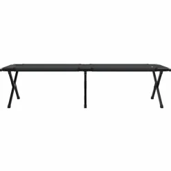 vidaXL Opvouwbaar Camping Bed Zwart 193 x 69 x 45 cm Oxford stof