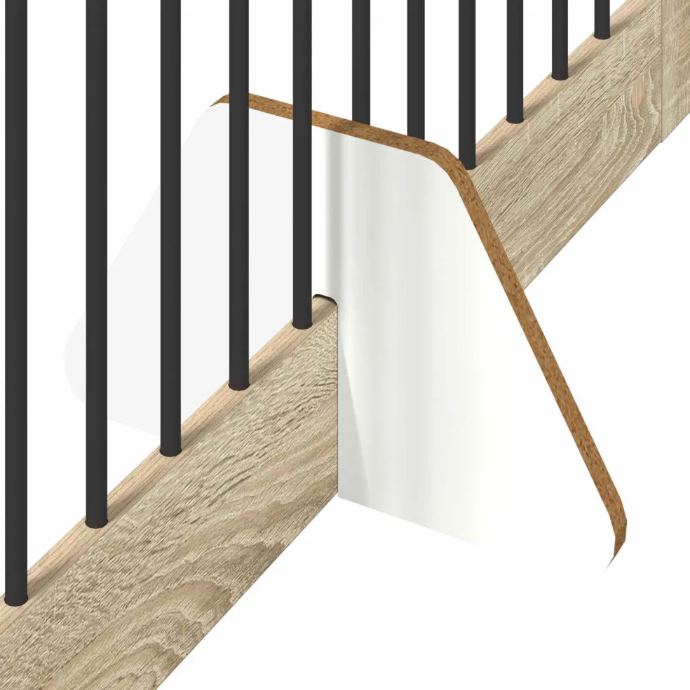 vidaXL Opvouwbaar hondenhek met standaards 2 st Sonoma Eiken 200,5 cm