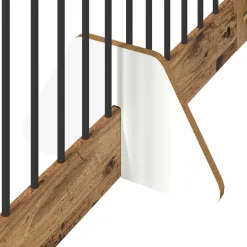 vidaXL Opvouwbaar hondenhek met standaards 2 st Oud hout 200,5 cm