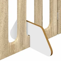vidaXL Opvouwbaar huisdierhek 2 st Sonoma Eiken 100,5 x 38 x 70 cm