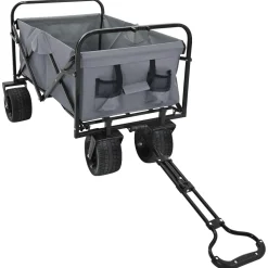 vidaXL Opvouwbare boodschappentrolley 89 x 63 x 96 cm Grijs 200 kg