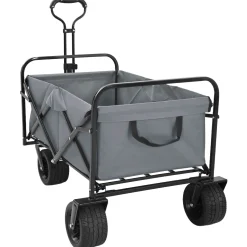 vidaXL Opvouwbare boodschappentrolley 89 x 63 x 96 cm Grijs 200 kg