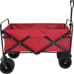 vidaXL Opvouwbare boodschappentrolley 89 x 63 x 96 cm Rood 200 kg