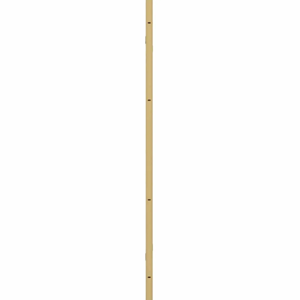 vidaXL Opvouwbare Douchewand Goud 130 x 138 cm ESG-glas en aluminium