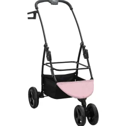 vidaXL Opvouwbare Huisdierenwagen Roze 78 x 54 x 101 cm Polyester